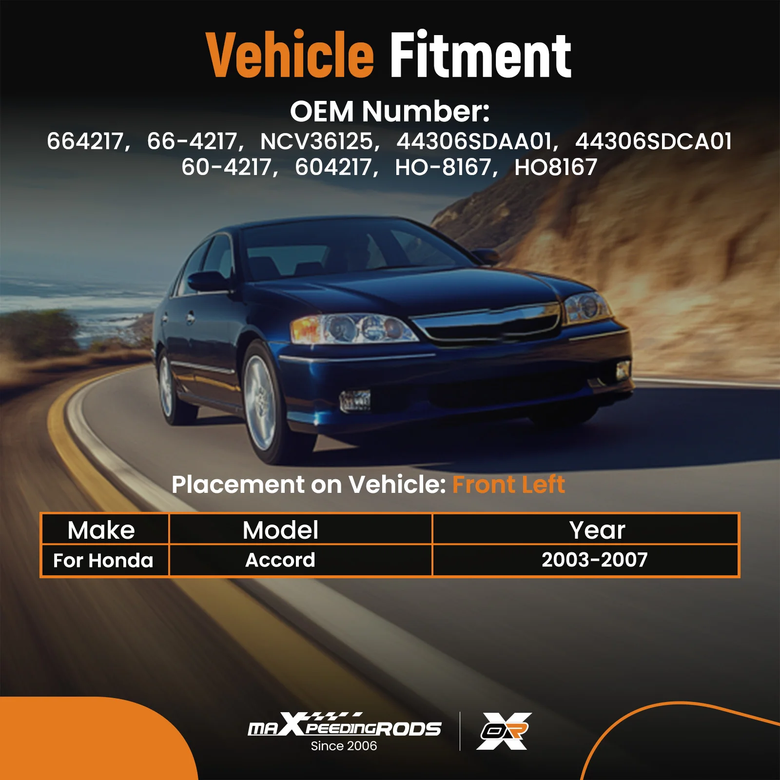 

Передний левый приводной вал в сборе для Honda Accord с АКПП 2.4L 2003-07