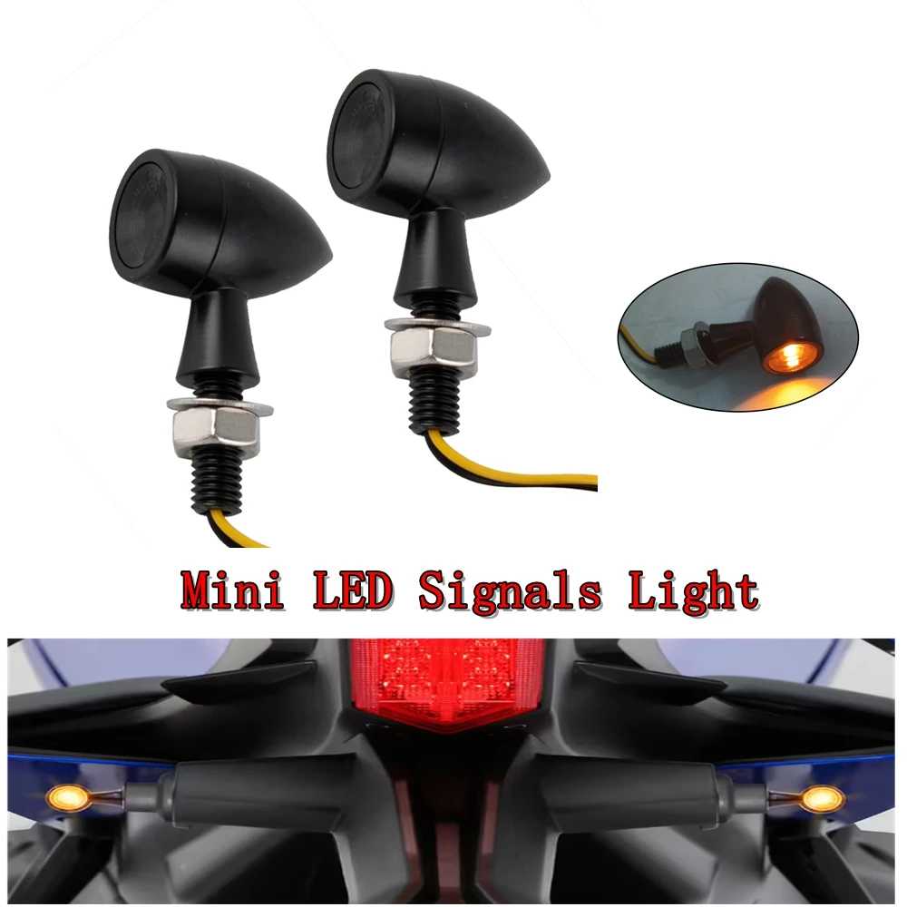 

Motorcycle Smoked Signal Light 12V Mini LED Turn Lamp Waterproof Mini TailBrake Light for Honda Yamaha Kawasaki Dirt Bike