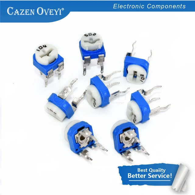 5 sztuk/partia RM065 RM-065 100 200 500 1K 2K 5K 10K 20K 50K 100K 200K 500K 1M ohm potencjometr potencjometr zmienny rezystor