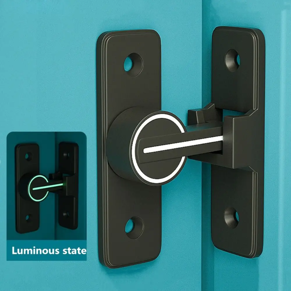 Interior Door Bolt Luminous Bolt old-fashioned Surface-mounted Room Roor Latch 90 Degree Heavy-duty Lock