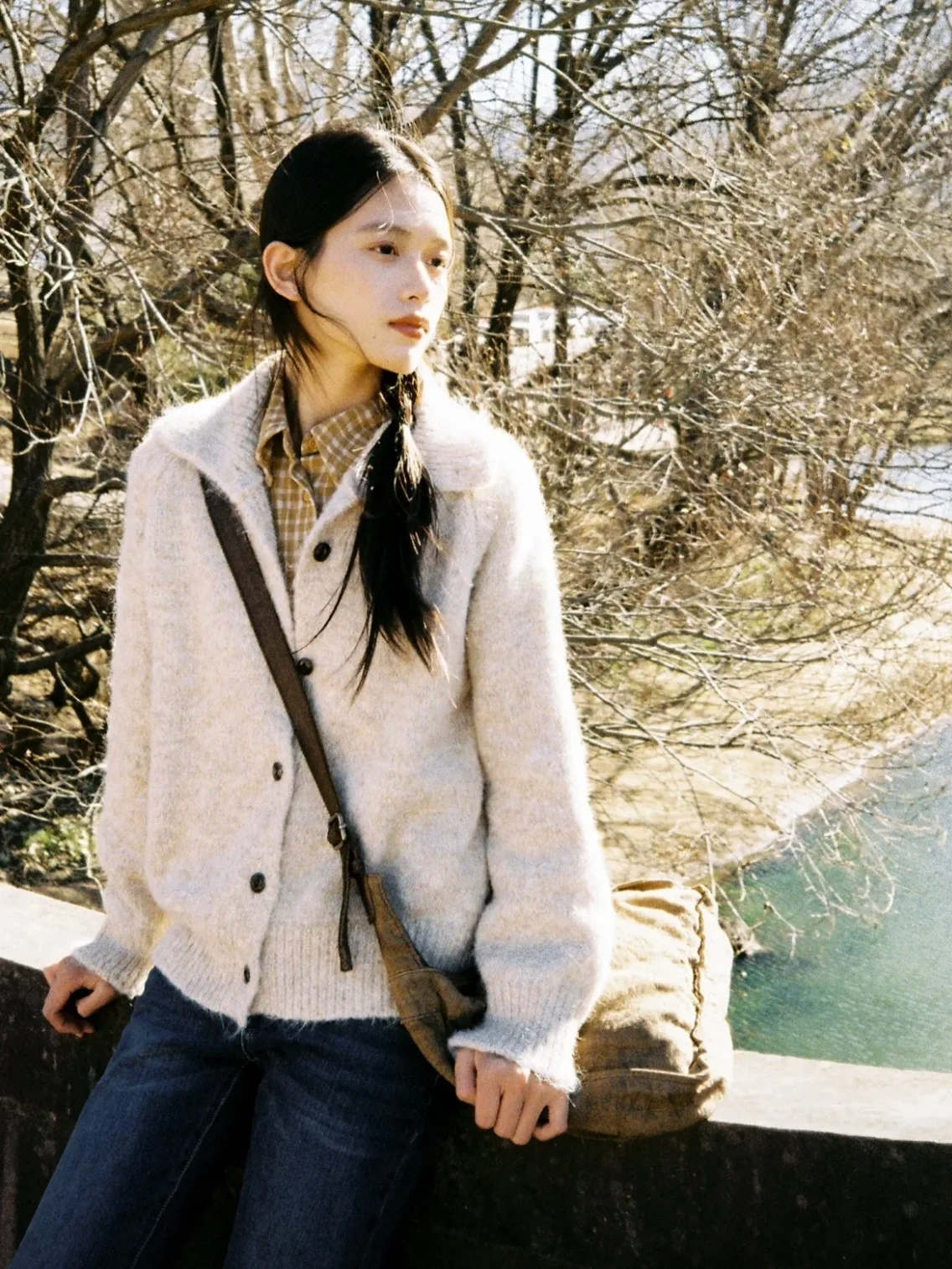 

Женский простой вязаный кардиган Octopusme, утепленный, с длинными рукавами, из смесового полиэстера, для весеннего сезона, в стиле Lazy Sle