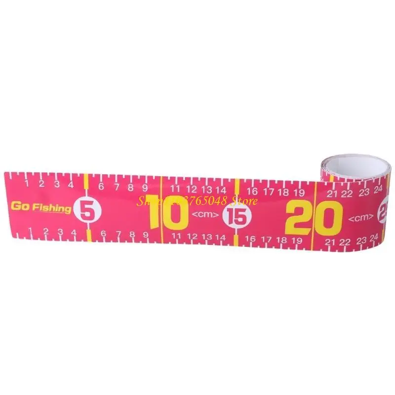 R53E Fish Rulers Sticker Waterproof Adhesive Boats Ruler Fish Measuring Sticker Measurement Tool Fishing Accessories