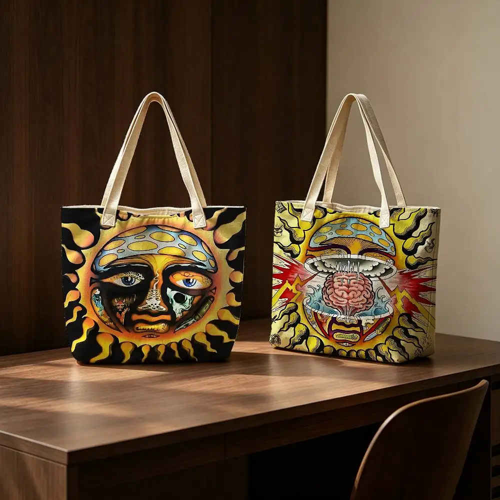 Sublime Band Lightweight Foldable Tote Bag Strap, Reusable Shopping Bag, Perfect Gift for Daily