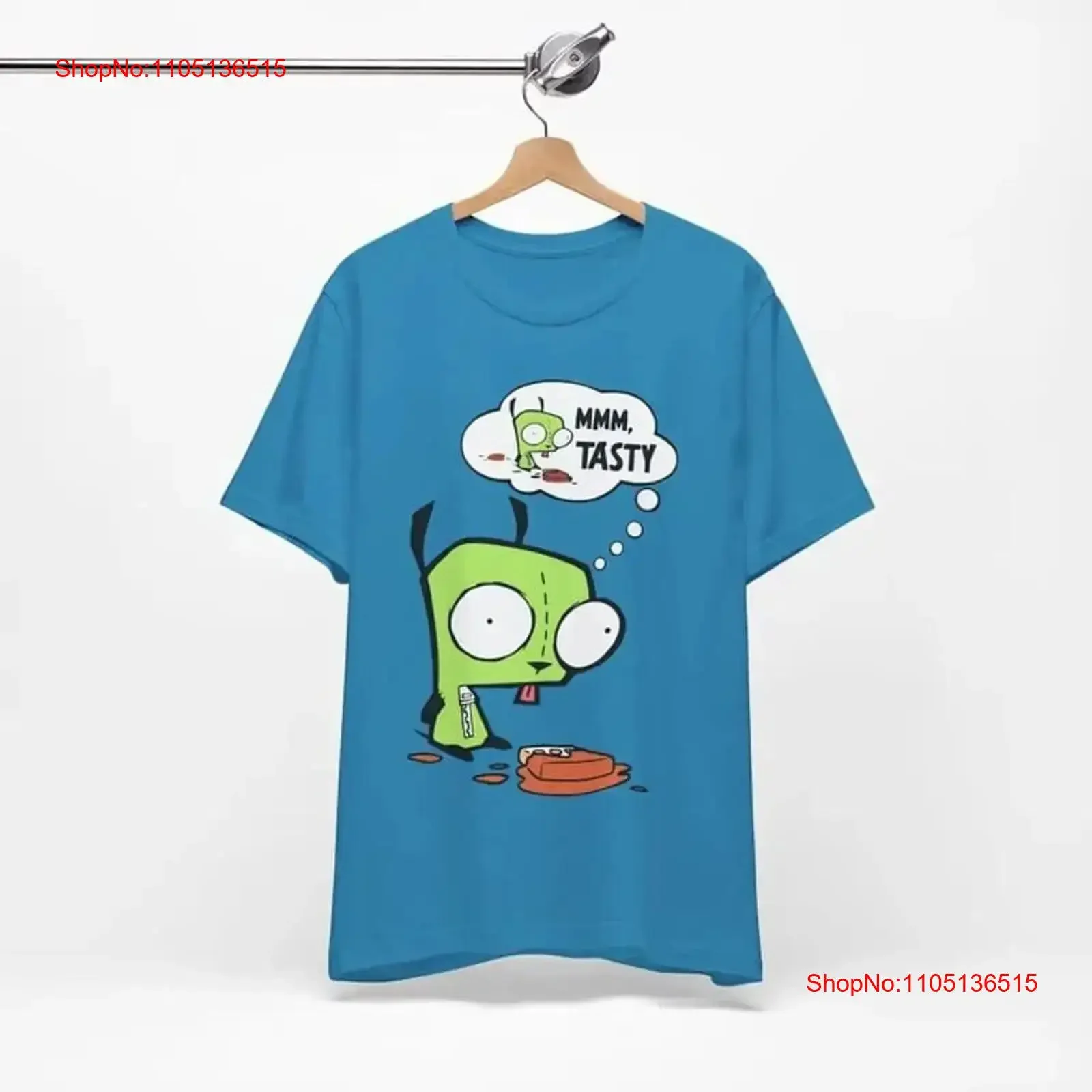 Invader Zim Gir shirt Mmm Tasty Waffle T Emo Scene Style vintage Washed designer clothes Stylish Slightly Unisex streetwear