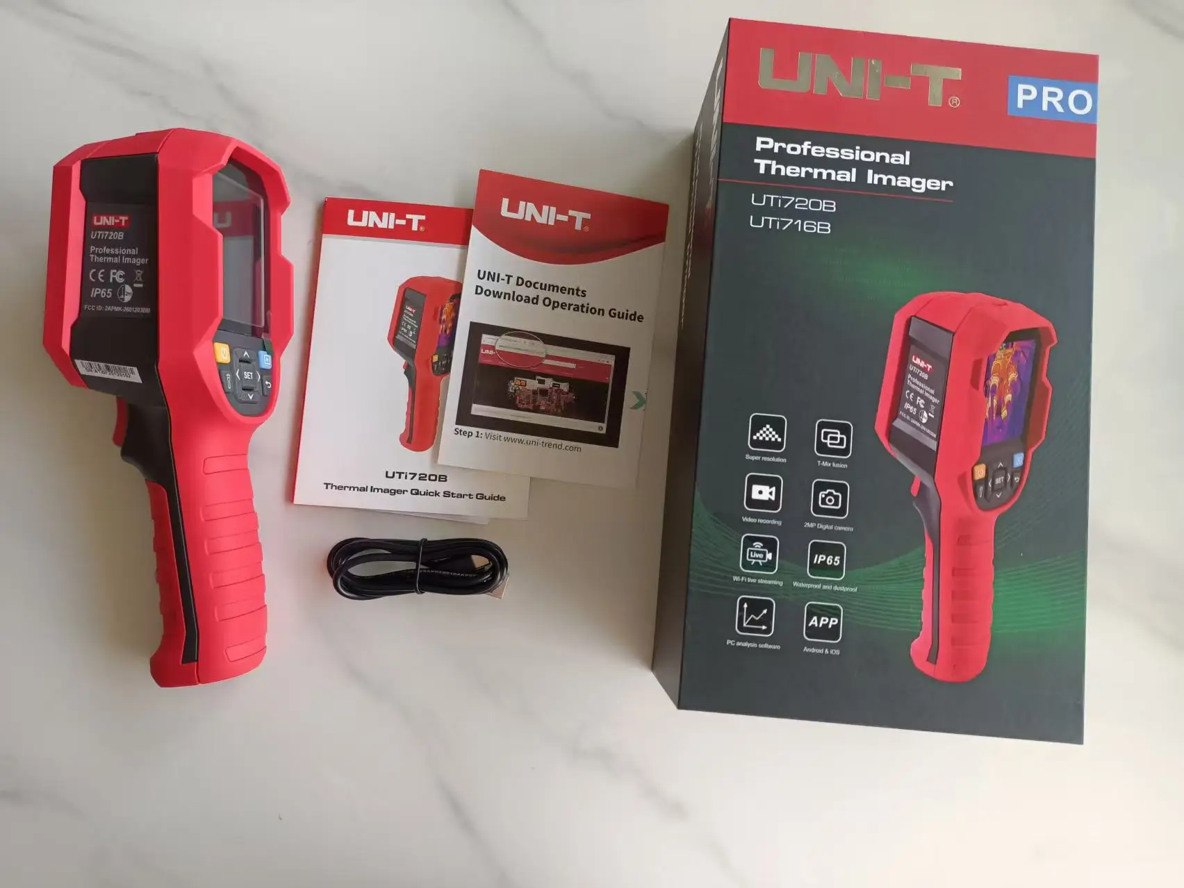 Kamera Pencitraan Termal UNI-T UTi260B UTi720B Resolusi IR 256x192 550 ℃   Alat Analisis Industri untuk Aplikasi Perekam Video WiFi Jarak Jauh di PC