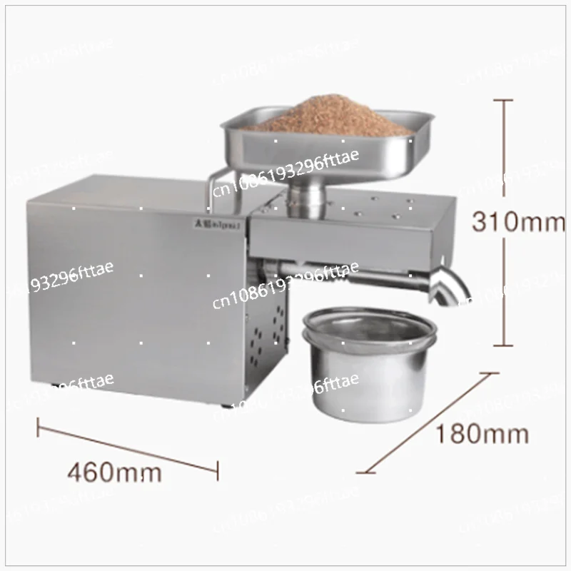 Commercial Small Full Automatic Hot and Cold Domestic Oil Press M9 New Stainless Steel Oil Press Household  Low Noise