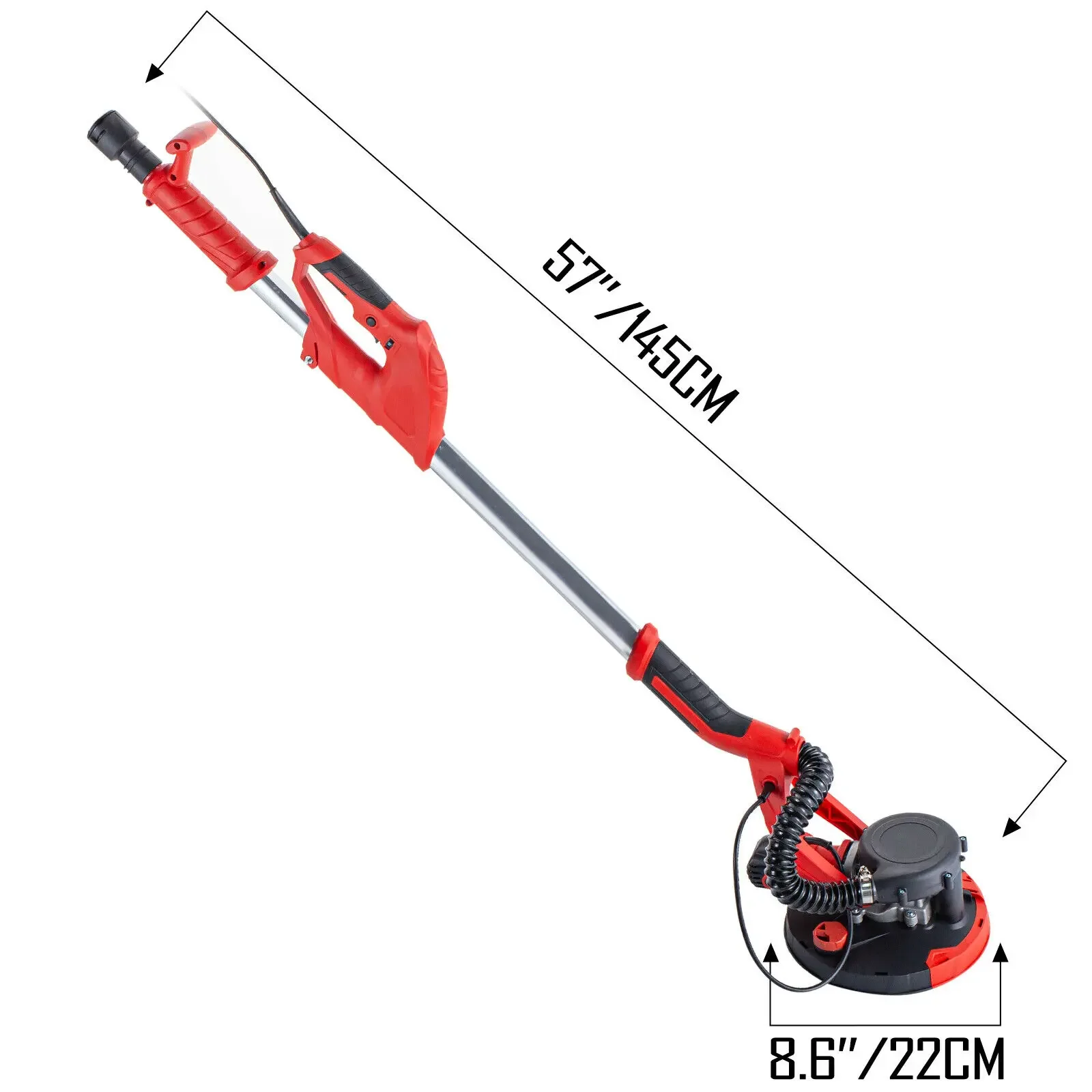 Electric Drywall Sander Extendable Sander with Vacuum Bag 750W Wall Disc Sander