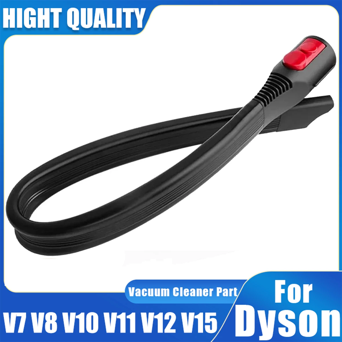 Flexible Crevice Tool for Dyson V7 V8 V10 V11 V12 V15 Vacuum Cleaner, Long Flat Nozzle Extension Nozzle Accessories for Dyson