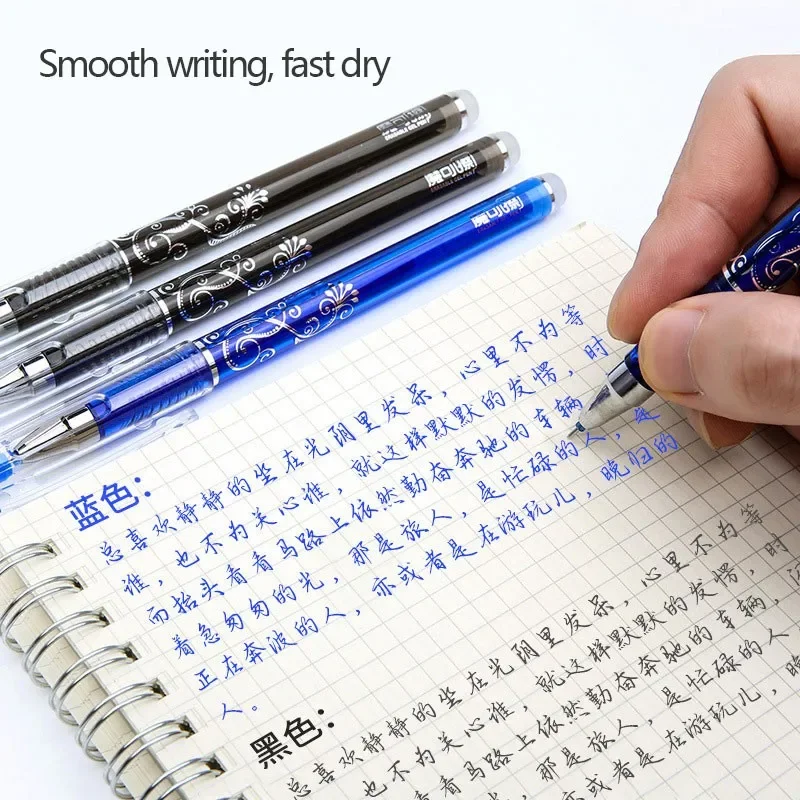 33 Pcs/Set  Erasable Gel Pens with refill 0.5mm Bullet tip back to school acsesories office writing supplies Ballpoint pens image 4