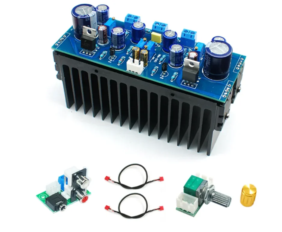 HIFI Audiophile 1969 High-Fidelity Class a Stereo 2.0 Gold-Plated 4-Transistor C5200 Warm Tone DIY Amplifier Board for Audio Ent