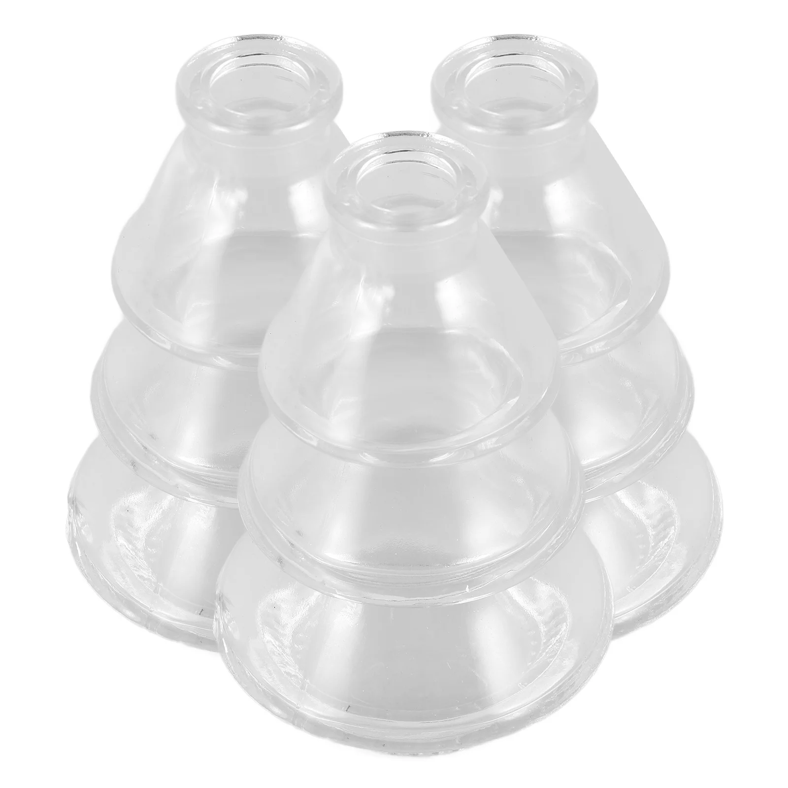 

3Pcs Minimalist Glass Vases Clear Small Transparent Hydroponic Plant Containers Ideal for Home Office Decor Christmas Tree