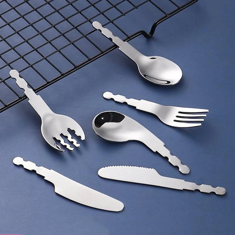 Children Stainless Steel Utensils Blanks Half Finished Spoon Fork Set For Baby Feeding Toddlers Ergonomic Grip