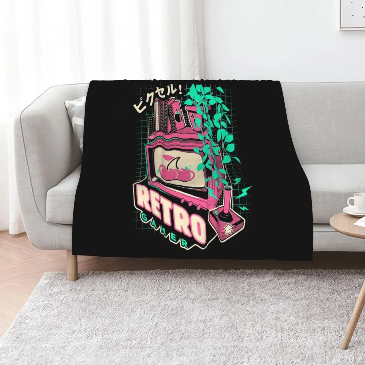 Retro Gamer Throw Blanket Kid'S wednesday Luxury Throw Nap Luxury Brand christmas decoration Blankets