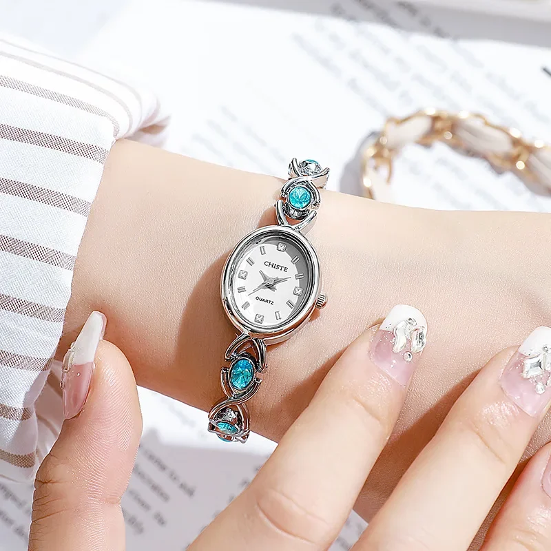 Brand Bracelet Quartz Watch Fashion Casual Wristwatch for Women Luxury Student Girl Oval Dial Gift Watch Dropshipping Clock