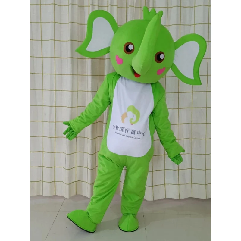 Bonito África Elefante Boneca Traje, Halloween Mascote Cosplay, Traje de Desempenho, Personagem de Festa, Alta Qualidade