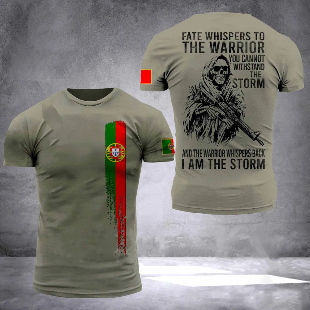 Summer men\'s and women\'s T-shirts Spanish and Portuguese soldiers 3D printed shirt tops-ARMY-VETERAN high-quality special forces