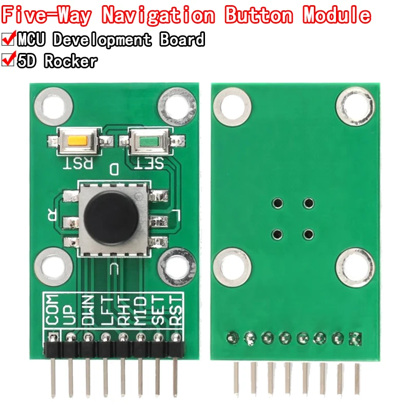 Five Direction Navigation Button Module for MCU AVR Game 5D Rocker Joystick Independent Keyboard for Arduino Joystick Module