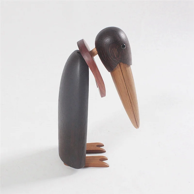 

Nordic High-Grade Solid Wood Emperor Penguin Wooden Birthday Gift Wooden Crafts Small Souvenirs Decorative Ornaments-A79G