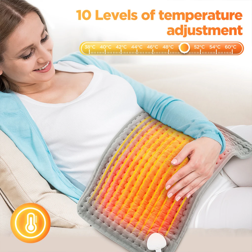 Portable Machine Washable Heating Pad Adjustable Electric Heating Blanket Heated Mat Electro Sheet Pad for Back Pain Relief