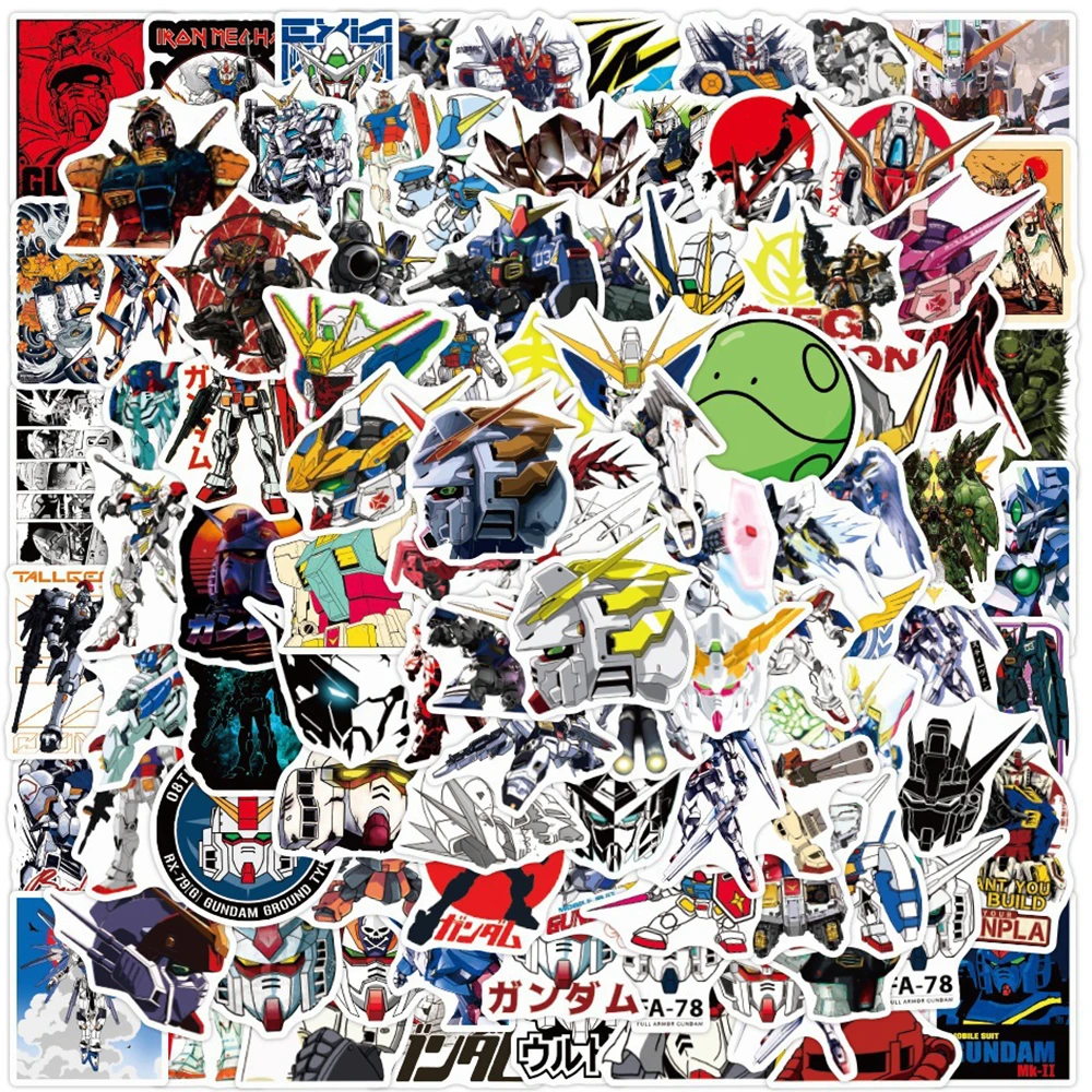 

10/30/50/100pcs Cool UC0079 Seed Mobile Suit GUNDAM Stickers Wing 00 Age Z Unicorn V2 G GUNDAM Sticker Classic Anime Decals Toy