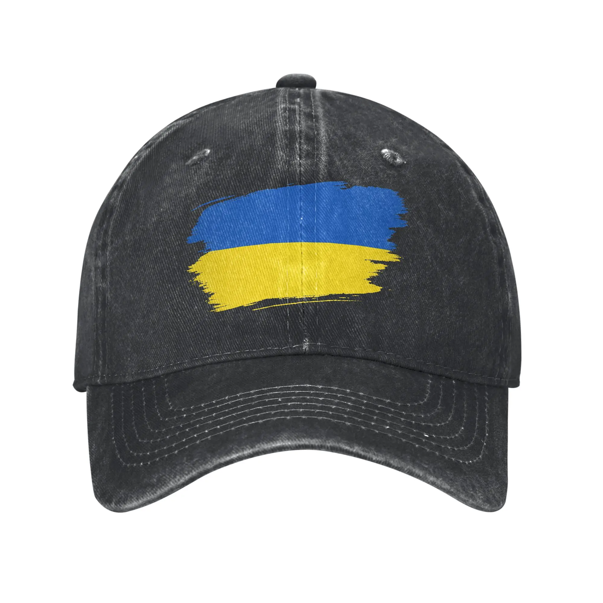 Ukraine Flag Ukrainian Men Women Baseball Caps  Distressed Cotton Caps Hat Fashion Outdoor Running Golf Adjustable Sun Cap