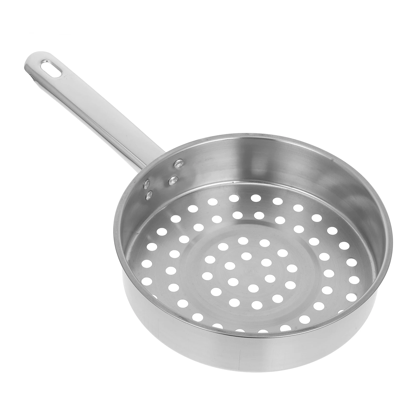 

Cold Shrimp Colander Slotted Spoon Stainless Steel Deep Fry Scoop Strainer Large Hole Drainage Flat Bottom Kitchen Tool Canning