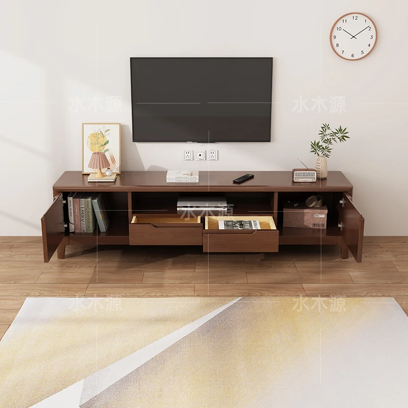 Floor Movies Tv Stands Aesthetic Organizer Designer Entertainment Tv Stands Coffee Retro Filing Wood Muebles Home Furniture