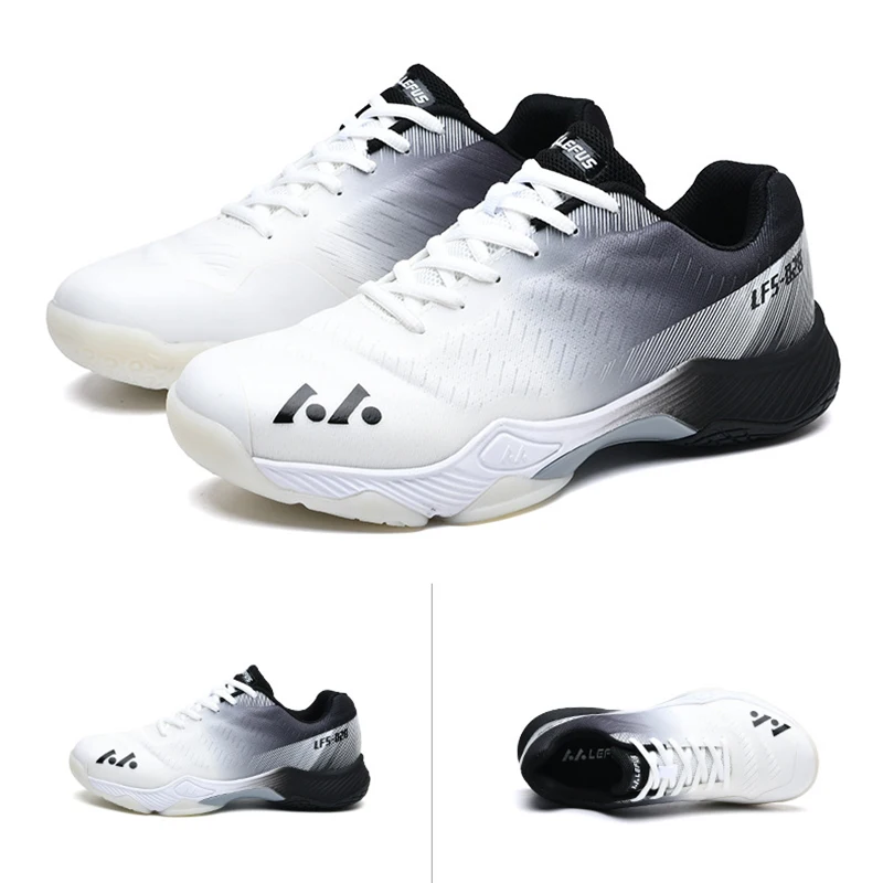 LEFUS Professional Table Tennis Shoes for Men and Women Luxury Badminton Sneakers Light Weight Tennis Shoes Ladies Walking Shoe