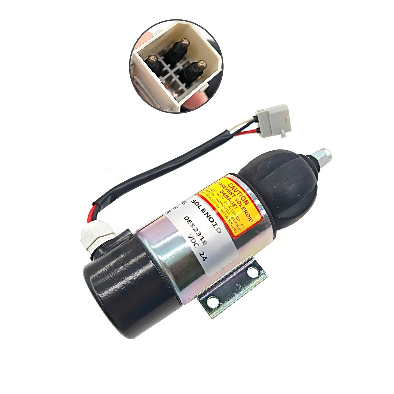 

OE52318 Fuel Shut-off Valve, Engine Shutdown Switch Solenoid Valve for Volvo D6D/D6E Perkins Engine in Excavators