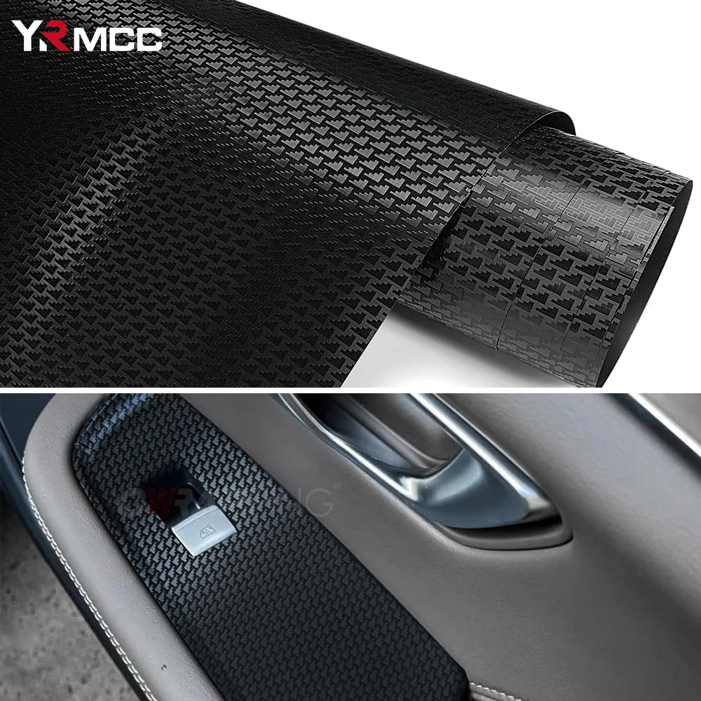 Carbon Fiber Sticker Car Door Sill Protector Film Anti Scratch Waterproof Sticker Auto Decal Wrap Film Universal Car Accessories