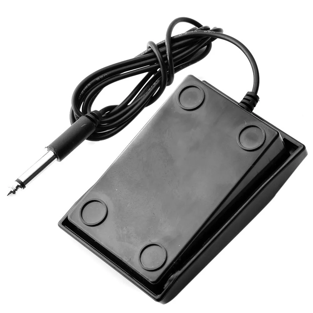 Mini Foot Pedal Power Supply Portable Black Design Stable Powerful Dual Machine Control for Tattoo Equipment Kit
