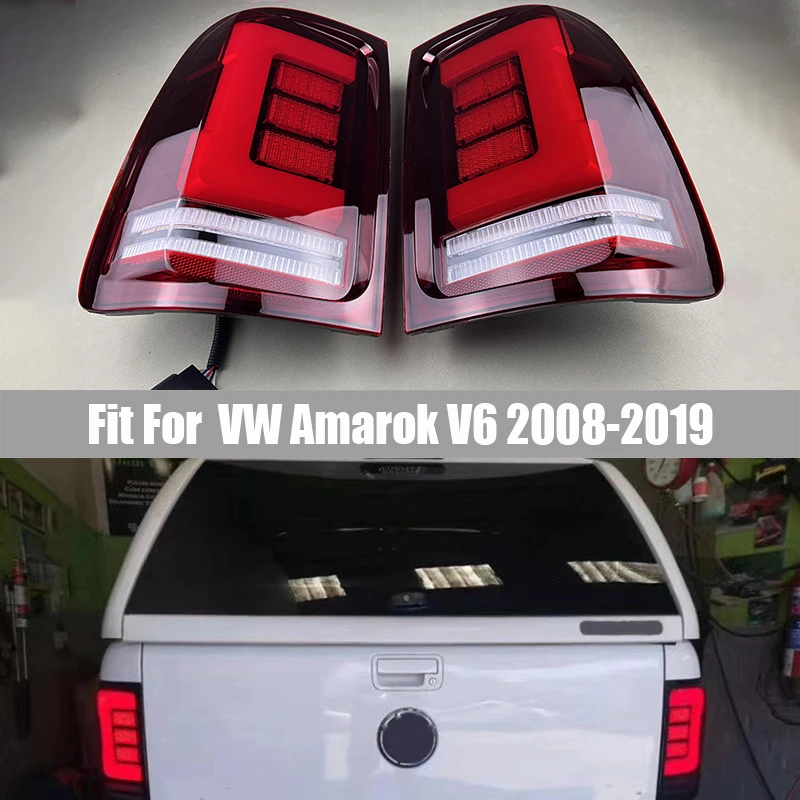 

Tail Lights Pickup Car Exterior Auto Lamps Fit for VW Amarok V6 2008 - 2019 Rear Led Lights Taillamp with Turn Signal Features