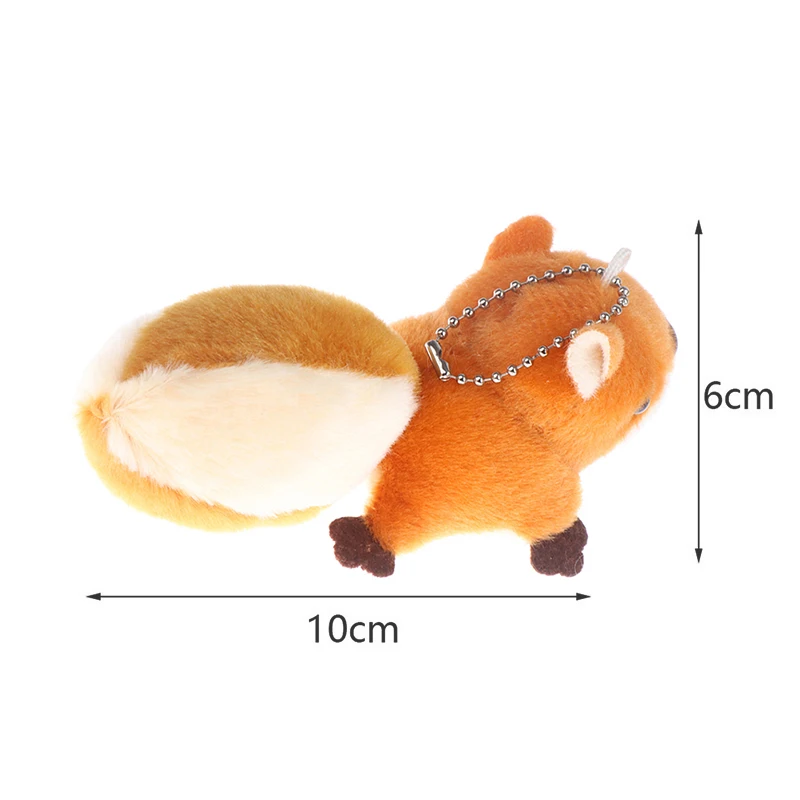 Lindo juguete de ardilla de peluche de algodón Animal relleno muñeco de ardilla encantador pareja bolsas y adornos regalo