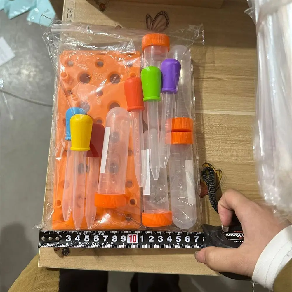 Plastic Centrifuge Tube Holder Early Childhood Education Laboratory Equipment Test Tube Rack Insect Experimental Toys Dropper