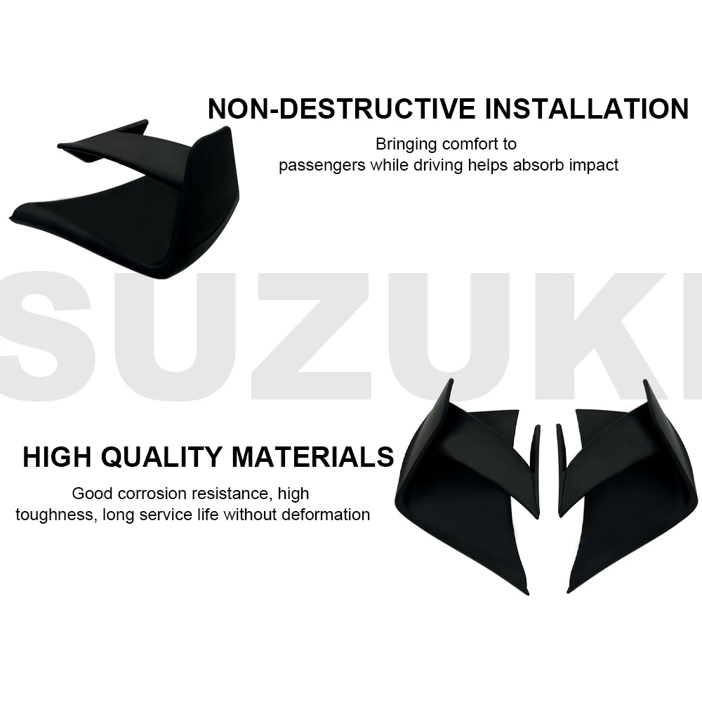 For SUZUKI GSX-R1000 GSX-R1000R GSXR1000 2017-2023 Motorcycle Rear Wing parts Aerodynamic Fixed Winglet Fairing Cowl Fixed Wing