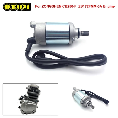 Для ZONGSHEN ZS172FMM-3A CB250-F стартер мотоцикла двигатель 11 зубьев электрический запуск AVANTIS MOTOLAND GR7 GR8 BRZ велосипеды