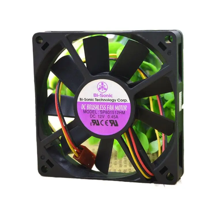 

Bai Rui Bi-Sonic Sp801512hm Dc12v 0.45a 3-Wire 8cmcm Ultra-Thin Case Fan