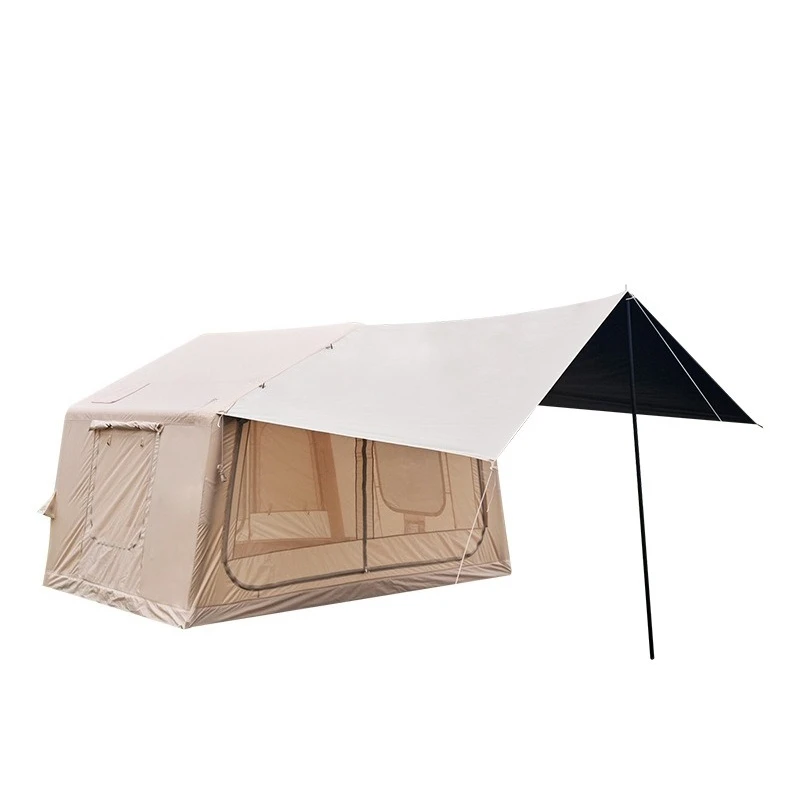 Inflatable tent for outdoor starry sky camping with full automatic rainproof quick opening, roof canopy for rain protection
