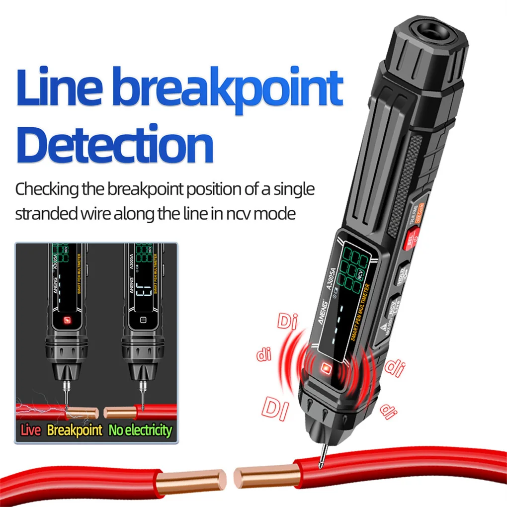 Digital Multimeter Voltage Tester Volt Gauge Industrial Accessories Useful Testing Pen Simple Operation Range Resistance DC