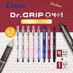 1 Pcs PILOT Dr.Grip Multi-function Pen BKHDF 4 Color Ballpoint Pen + Mechanical Pencil 0.5mm Office Accessories School Supplies