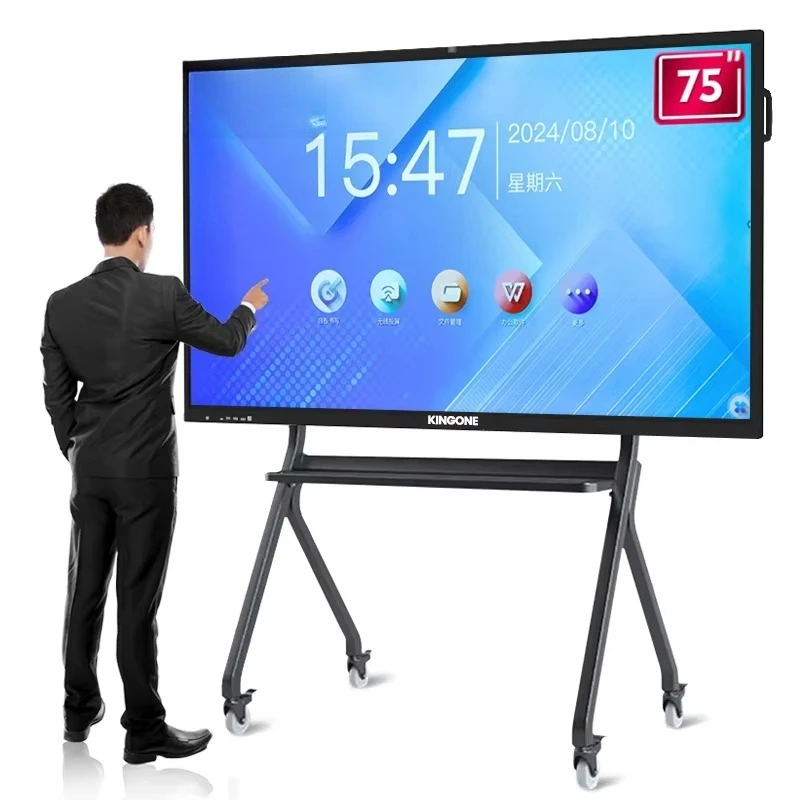 65 75 86 inch classroom digital display whiteboard LCD touch screen interactive smart board school university