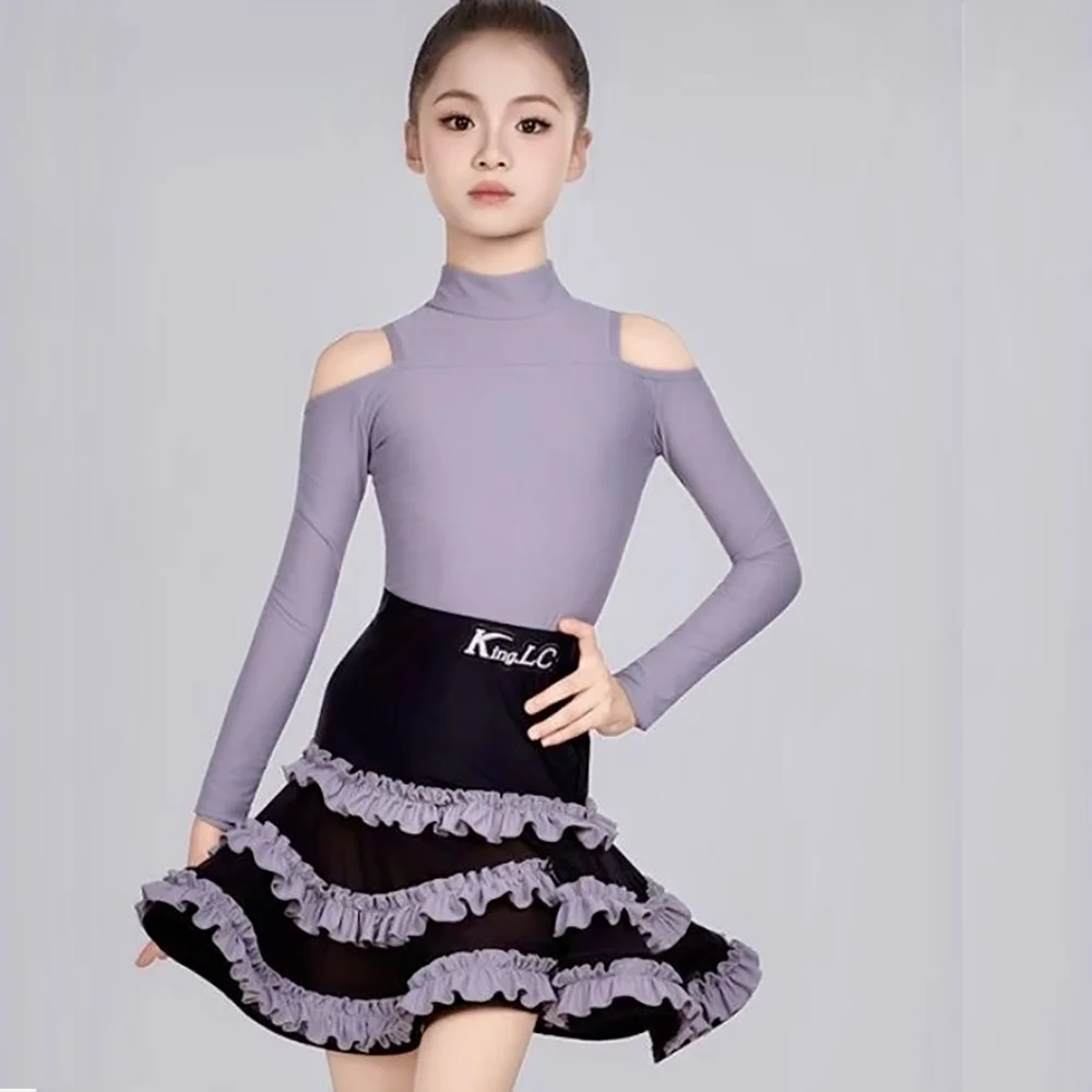 

Платье для латинских танцев для девочек, стадион, платье для латинских танцев, тренировочная одежда для латинских американцев, одежда для бальных танцев, танцевальная одежда, костюм для девочек