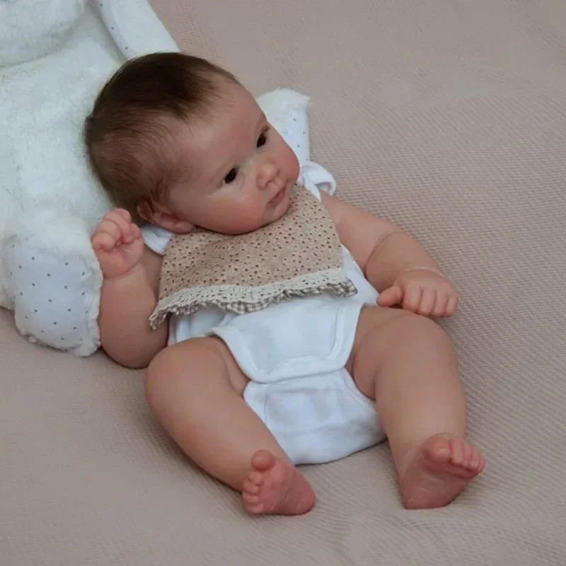 20inch piper Reborn Doll Cute Baby Already Painted Lifelike Finished 3D Painting with Visible Veins Collectible