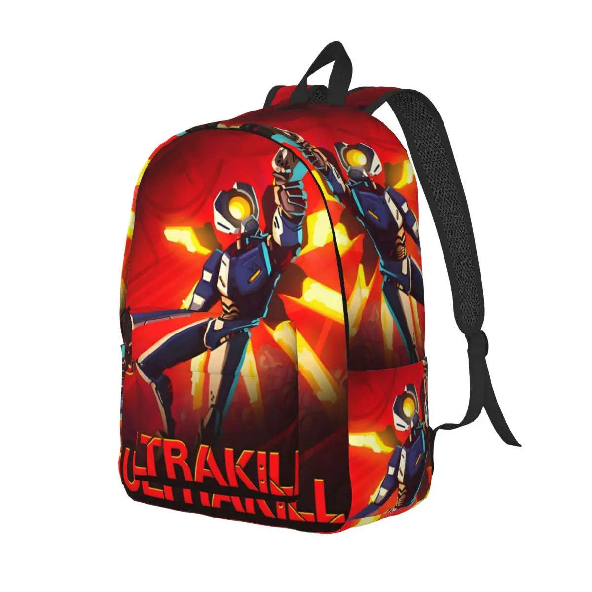 Ultrakill V1 V2 Shooting Game Backpack Sports School Hiking Travel Hell is Full Daypack Men Women Laptop Computer Shoulder Bag