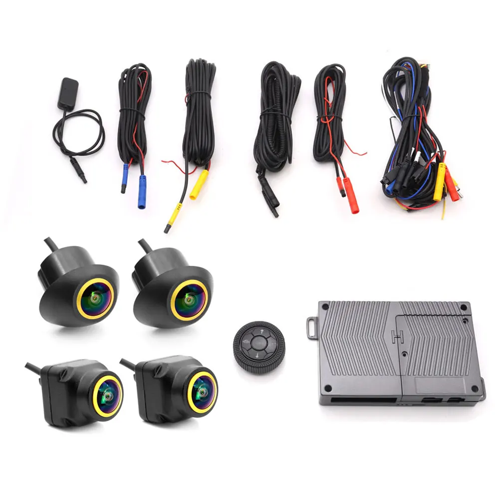 AI 3.5D 360 Camera For Car 1080P Rear/Front/Left/ Right View DVR Video Recorder With AI Intelligent Around View Camera Universal