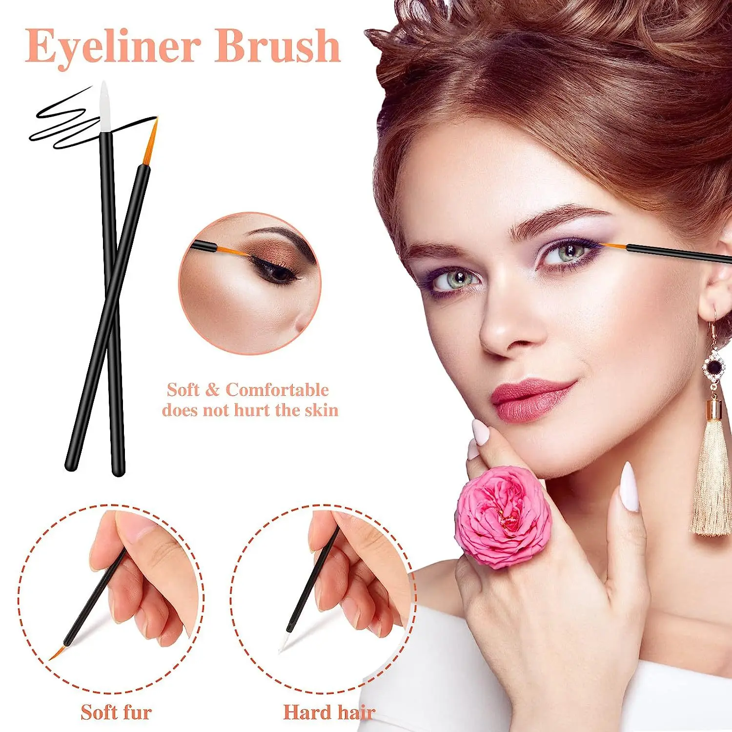 234Pcs Set Makeup Tool Set Disposable Eyelash Brushes Eyebrow Brushes Lip Brushes Powder Puff Color Palette