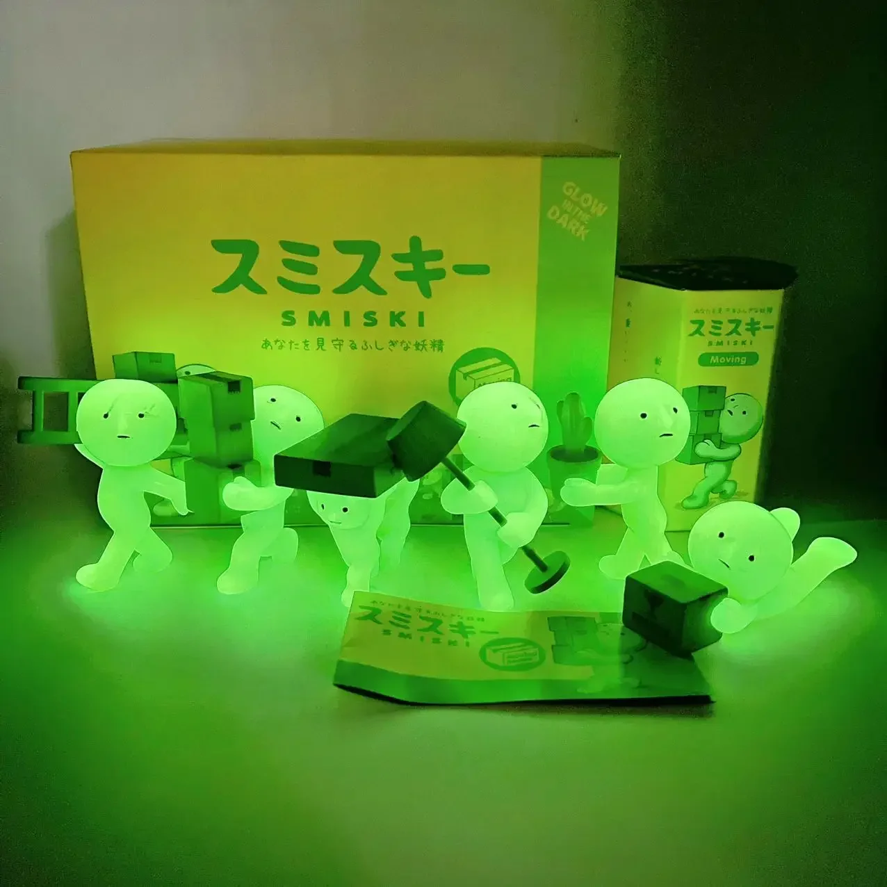 

1Pcs SMISKI Blind Box Work Serie Mystery Box Noctilucent Action Figures Decoration Fans Children Birthday Gifts Toys