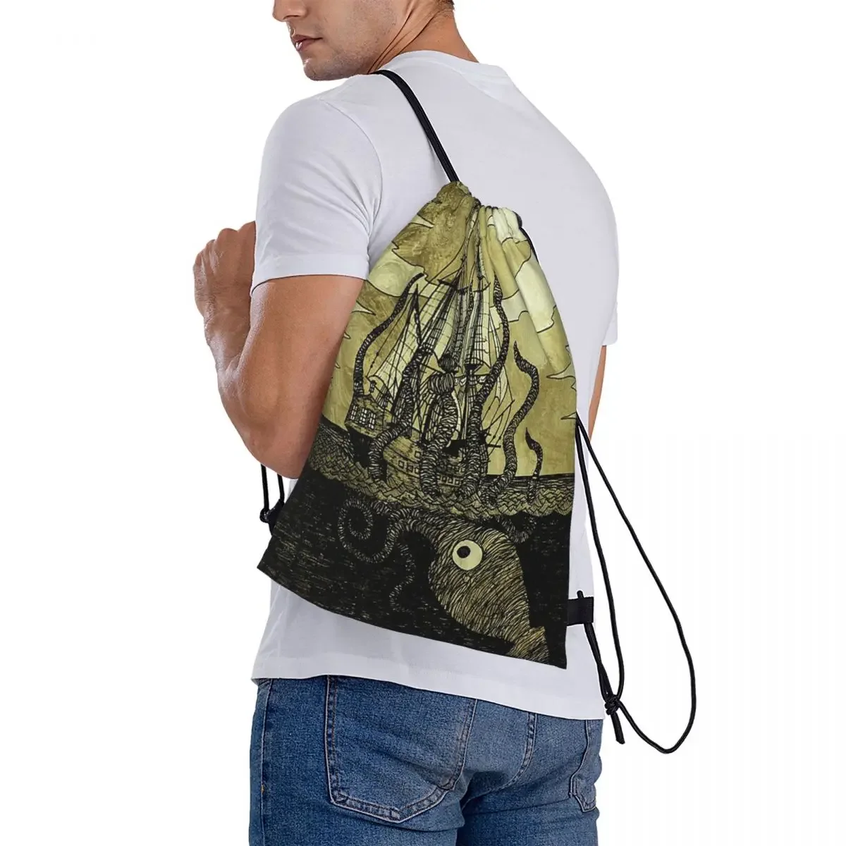 Kraken HDPSacs à dos de proximité portables, sacs à cordes de proximité, sac de sport à poches groupées, sac à livres pour voyage et école, mode