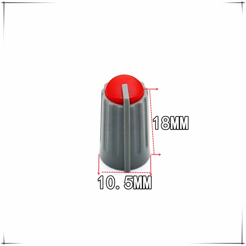 10PCS 10.5×18mm Plastic Knob Potentiometer Knob Mixer knob cap Diameter 10.5mm Height 18mm 270 degrees D-Shaped Inner Hole 6mm - Image 5