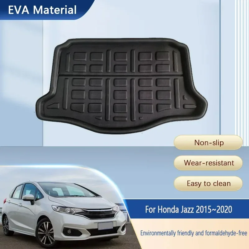 

Car Trunk Storage Pads For Honda Jazz Hatchback 2015~2020 Anti-wear Mats Anti-dirty Luggage Compartment Rug Auto Accessories